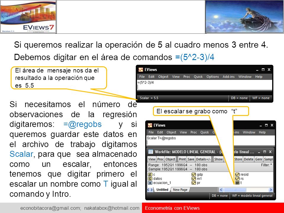 Si queremos realizar la operación de 5 al cuadro menos 3 entre 4.