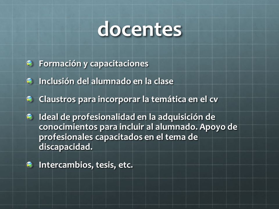 docentes Formación y capacitaciones Inclusión del alumnado en la clase