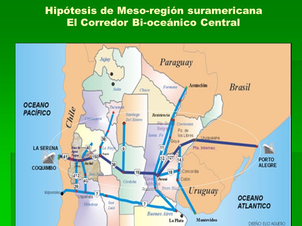 Hipótesis de Meso-región suramericana El Corredor Bi-oceánico Central