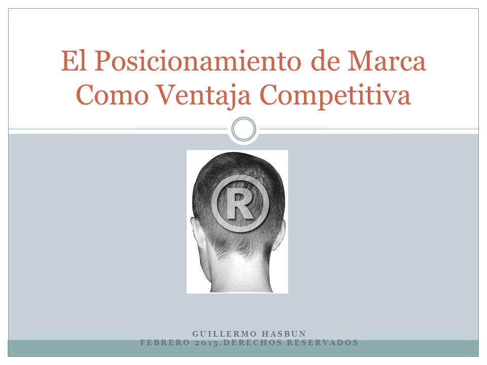El Posicionamiento de Marca Como Ventaja Competitiva
