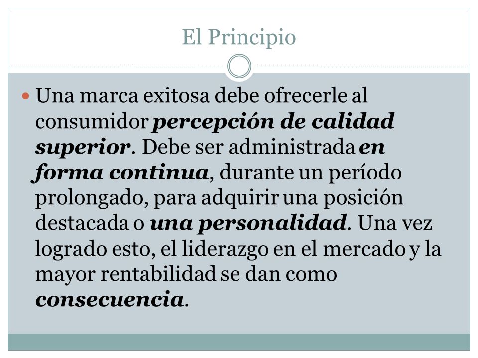 El Principio