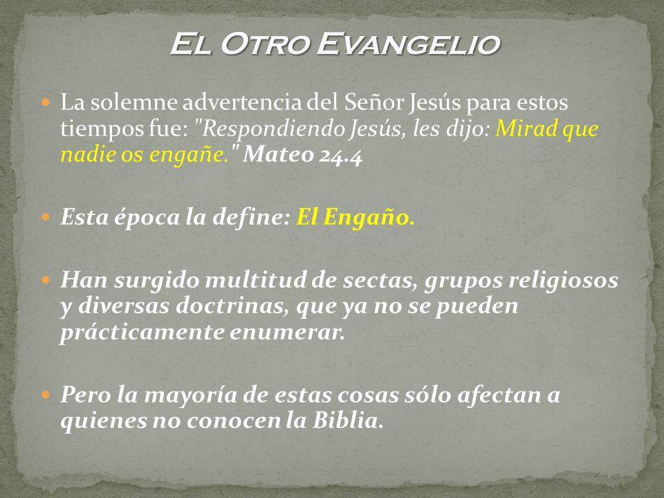 El Otro Evangelio