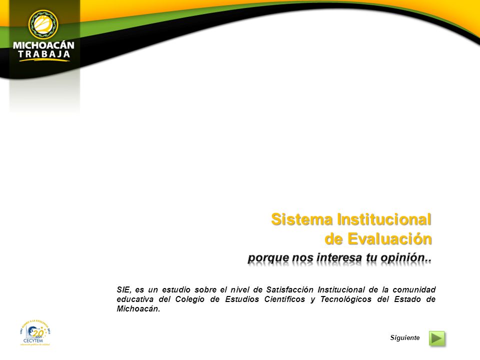 Sistema Institucional de Evaluación
