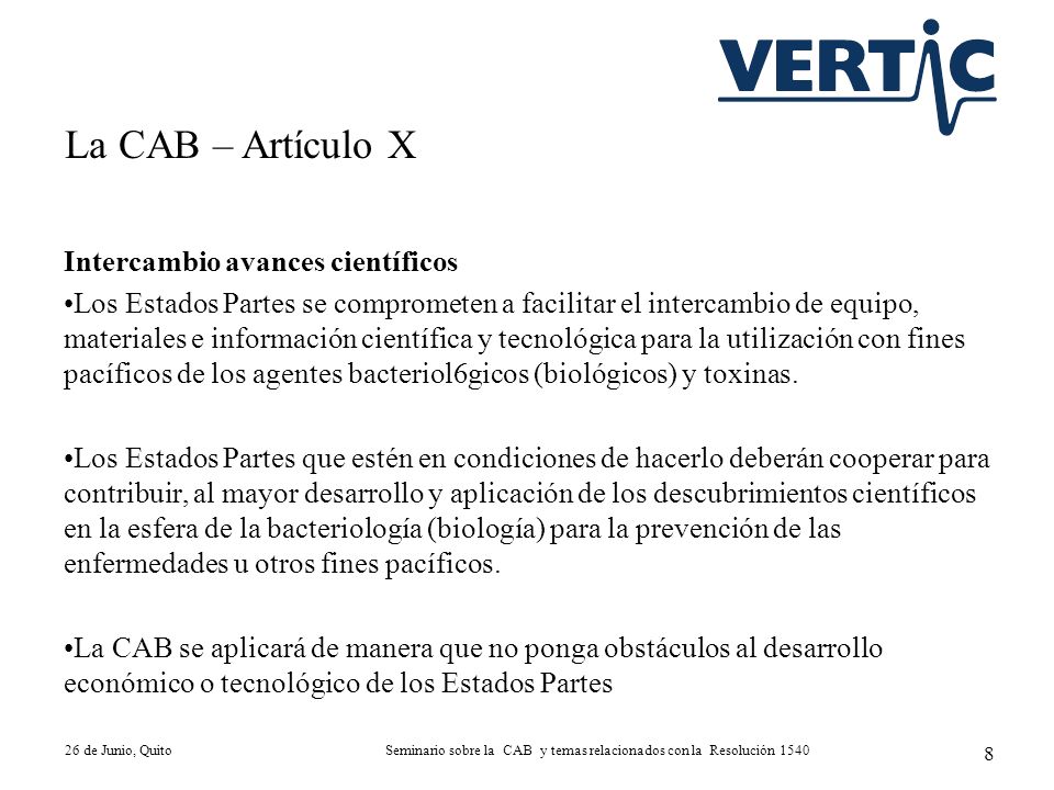 Seminario sobre la CAB y temas relacionados con la Resolución 1540