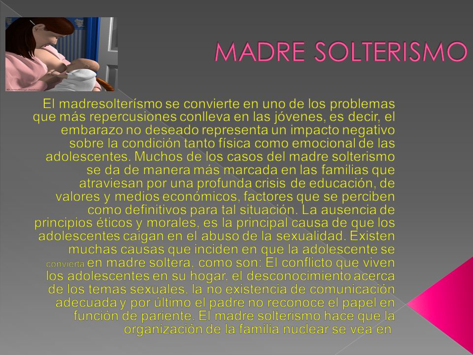 MADRE SOLTERISMO