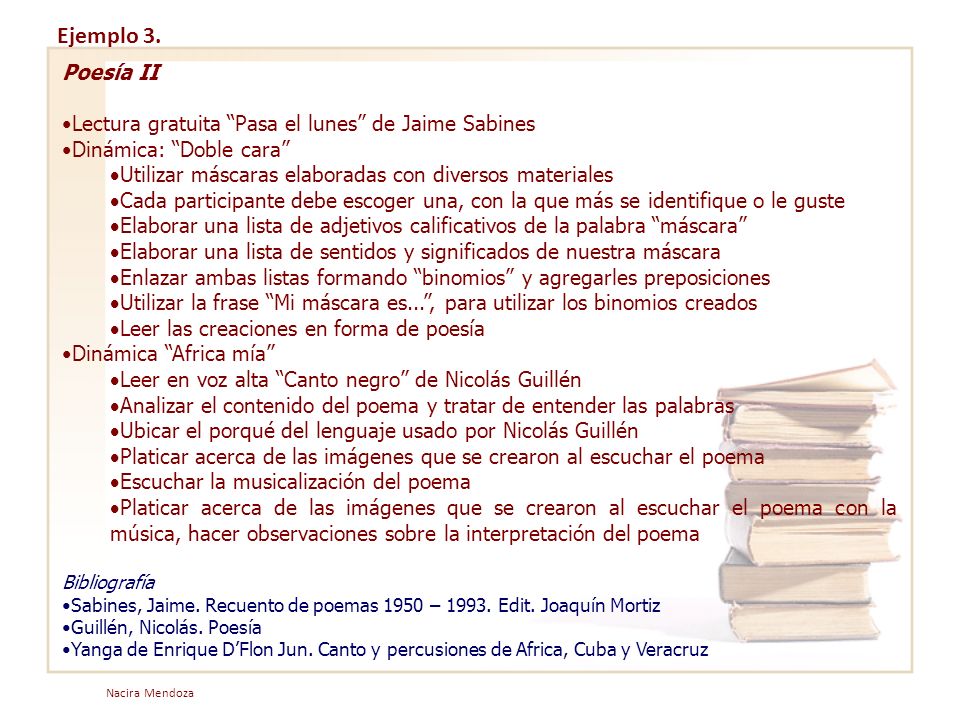 Ejemplo 3. Poesía II Lectura gratuita Pasa el lunes de Jaime Sabines