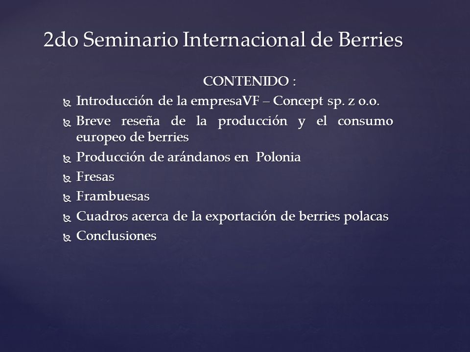 2do Seminario Internacional de Berries