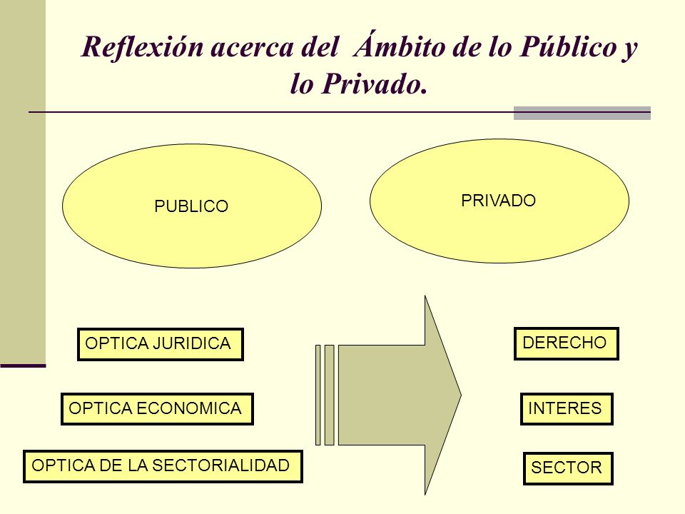 Reflexión acerca del Ámbito de lo Público y lo Privado.