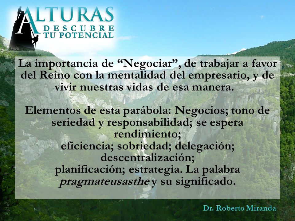 La importancia de Negociar , de trabajar a favor