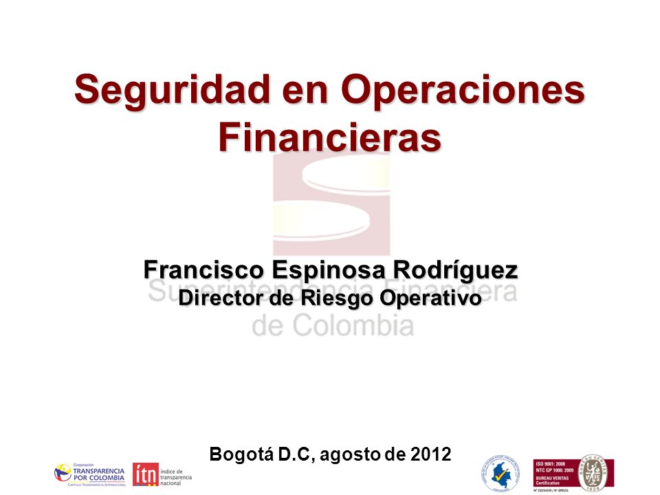 Seguridad en Operaciones Financieras