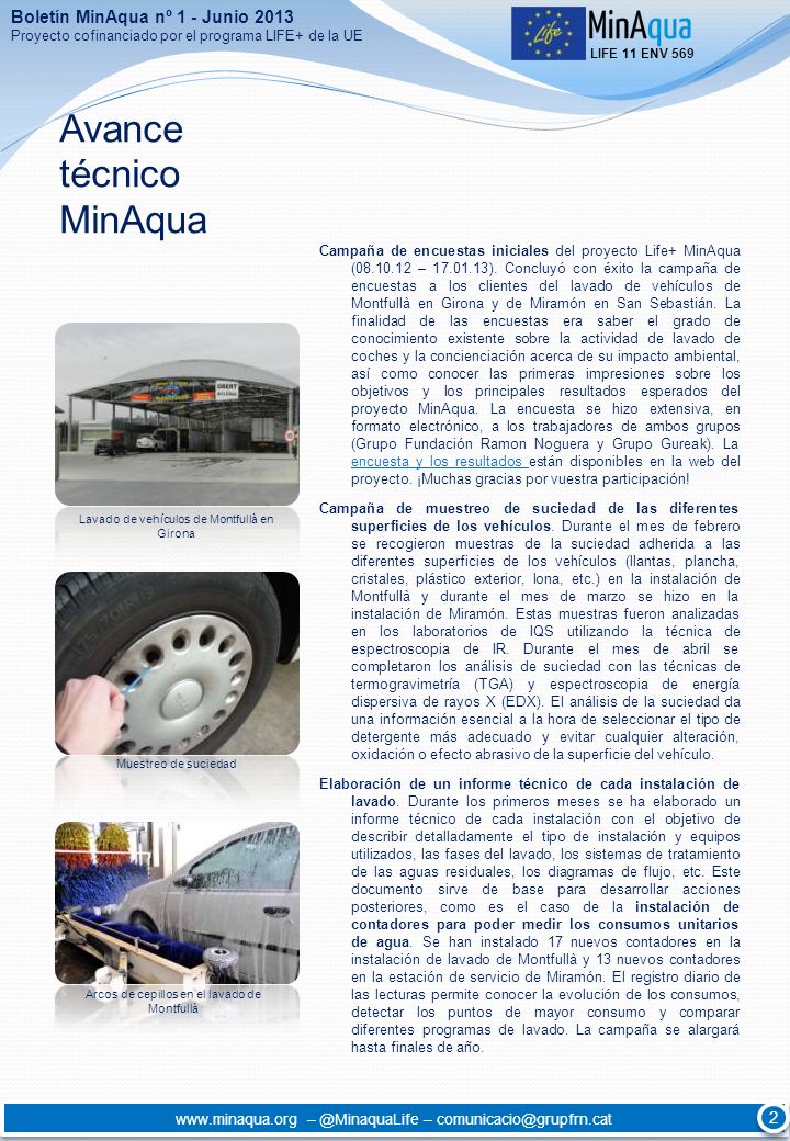 Avance técnico MinAqua