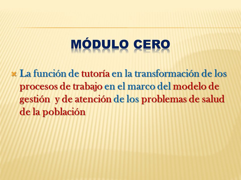 Módulo Cero