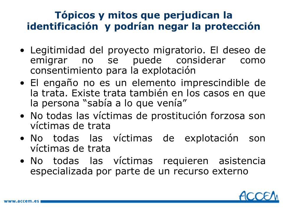 Tópicos y mitos que perjudican la identificación y podrían negar la protección