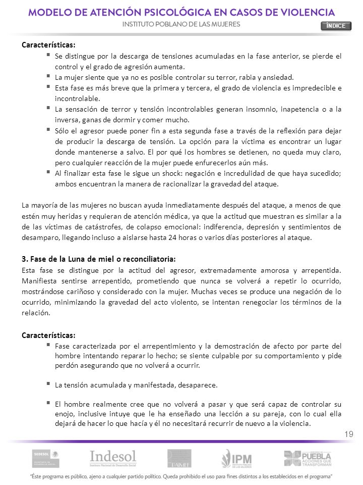 3. Fase de la Luna de miel o reconciliatoria: