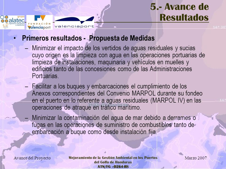 5.- Avance de Resultados Primeros resultados - Propuesta de Medidas