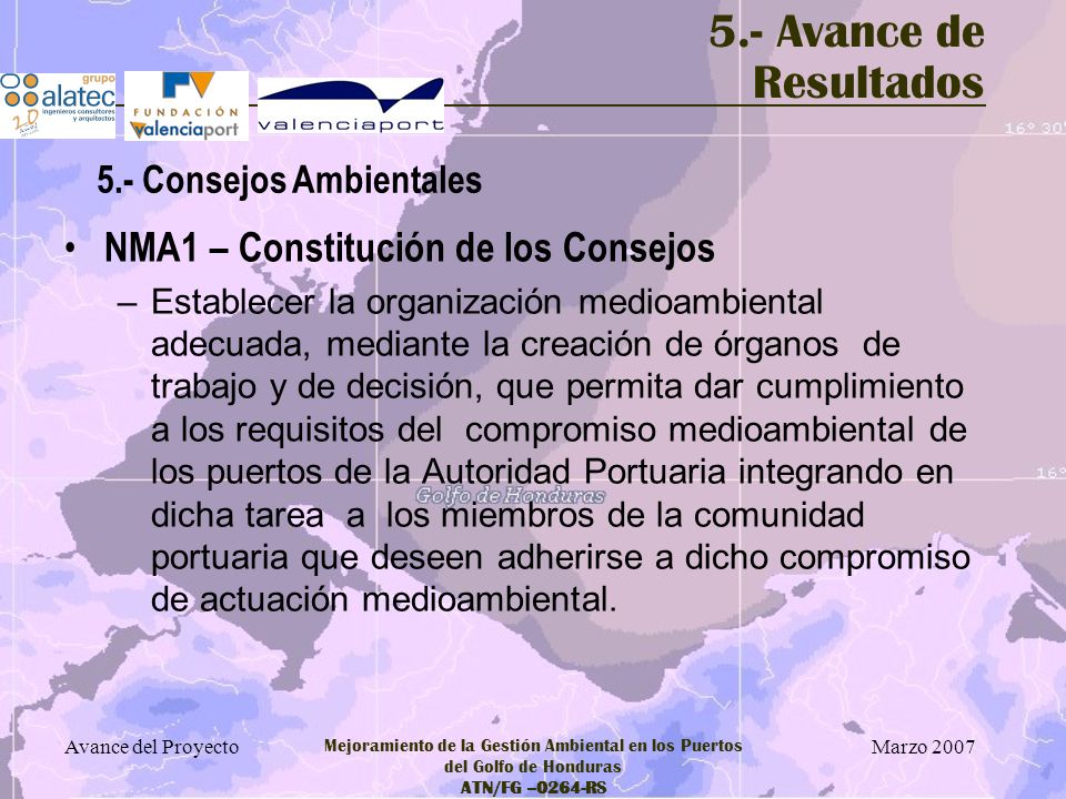 5.- Avance de Resultados NMA1 – Constitución de los Consejos