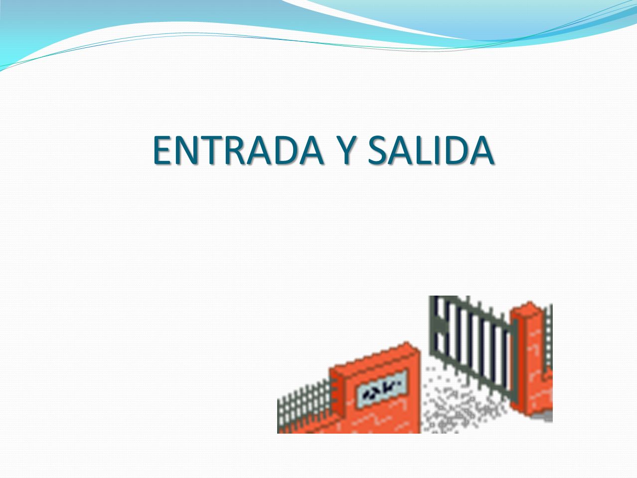 ENTRADA Y SALIDA