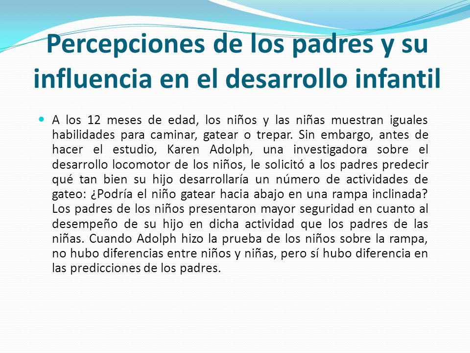 Percepciones de los padres y su influencia en el desarrollo infantil