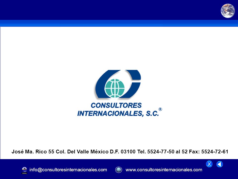 José Ma. Rico 55 Col. Del Valle México D. F Tel