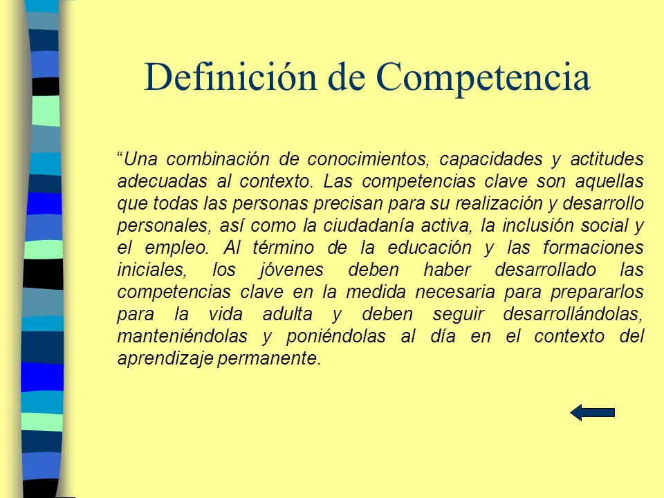 Definición de Competencia