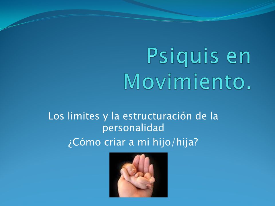 Psiquis en Movimiento. Los limites y la estructuración de la personalidad.