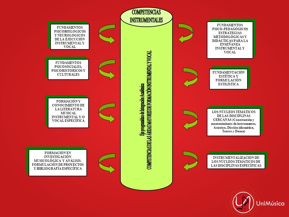 COMPETENCIAS DE LAS ÁREAS MAYORES DE FORMACIÓN INSTRUMENTAL Y VOCAL