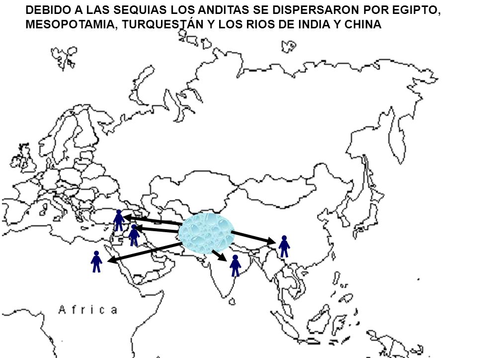 DEBIDO A LAS SEQUIAS LOS ANDITAS SE DISPERSARON POR EGIPTO,