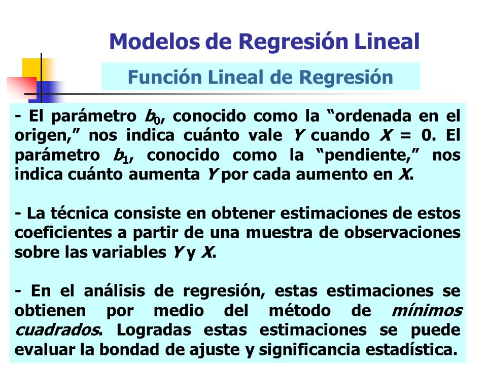Función Lineal de Regresión