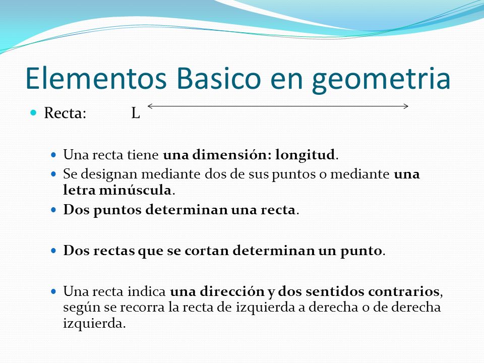 Elementos Basico en geometria