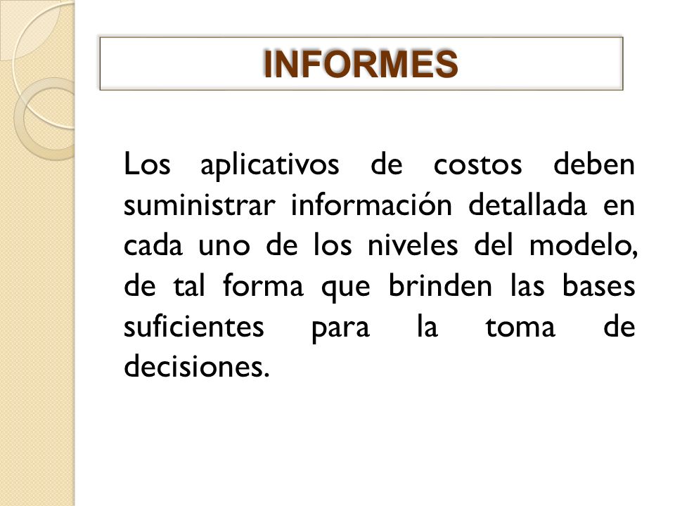 INFORMES