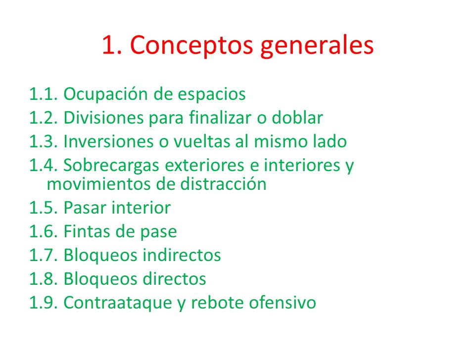 1. Conceptos generales