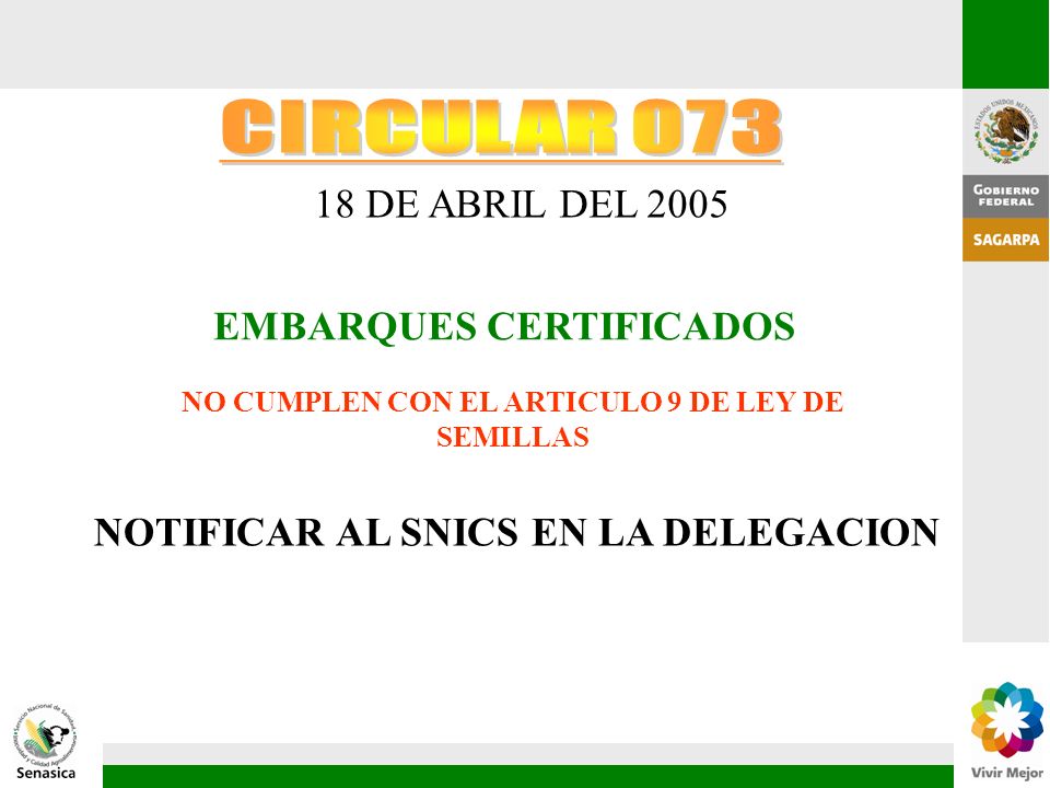NO CUMPLEN CON EL ARTICULO 9 DE LEY DE SEMILLAS