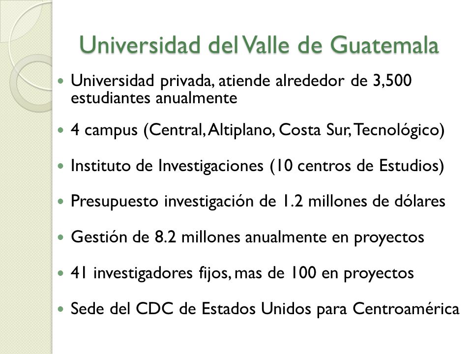 Universidad del Valle de Guatemala