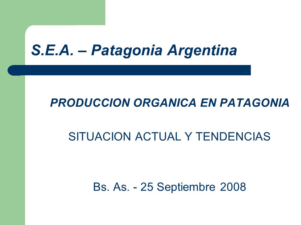 S.E.A. – Patagonia Argentina