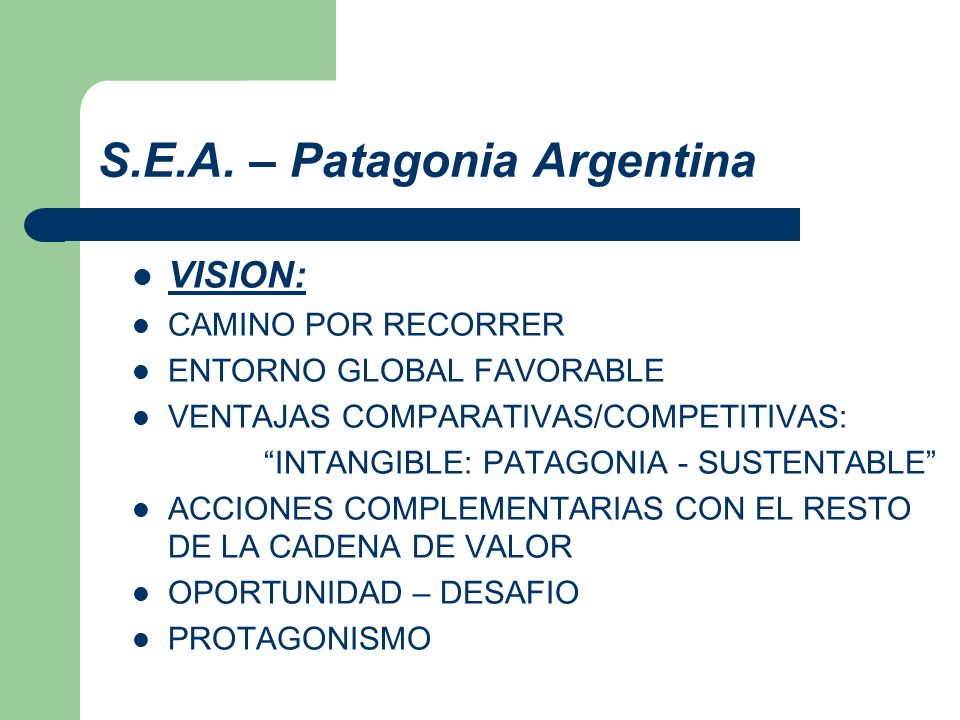 S.E.A. – Patagonia Argentina