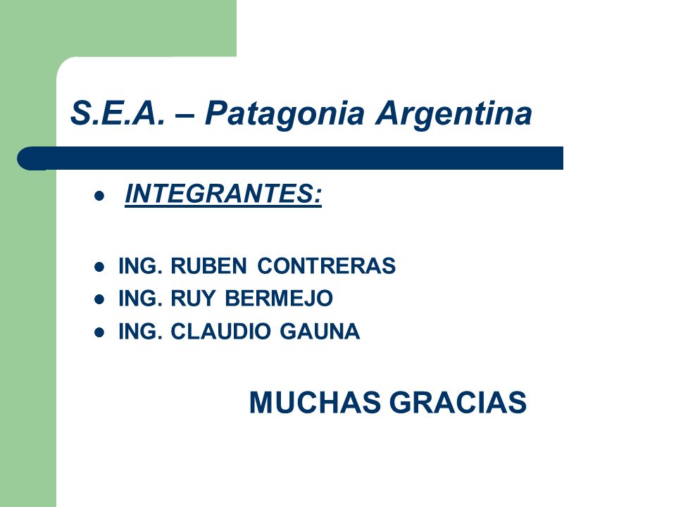 S.E.A. – Patagonia Argentina