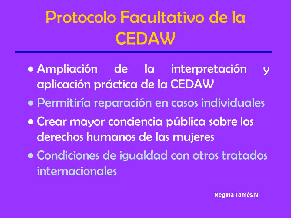 Protocolo Facultativo de la CEDAW