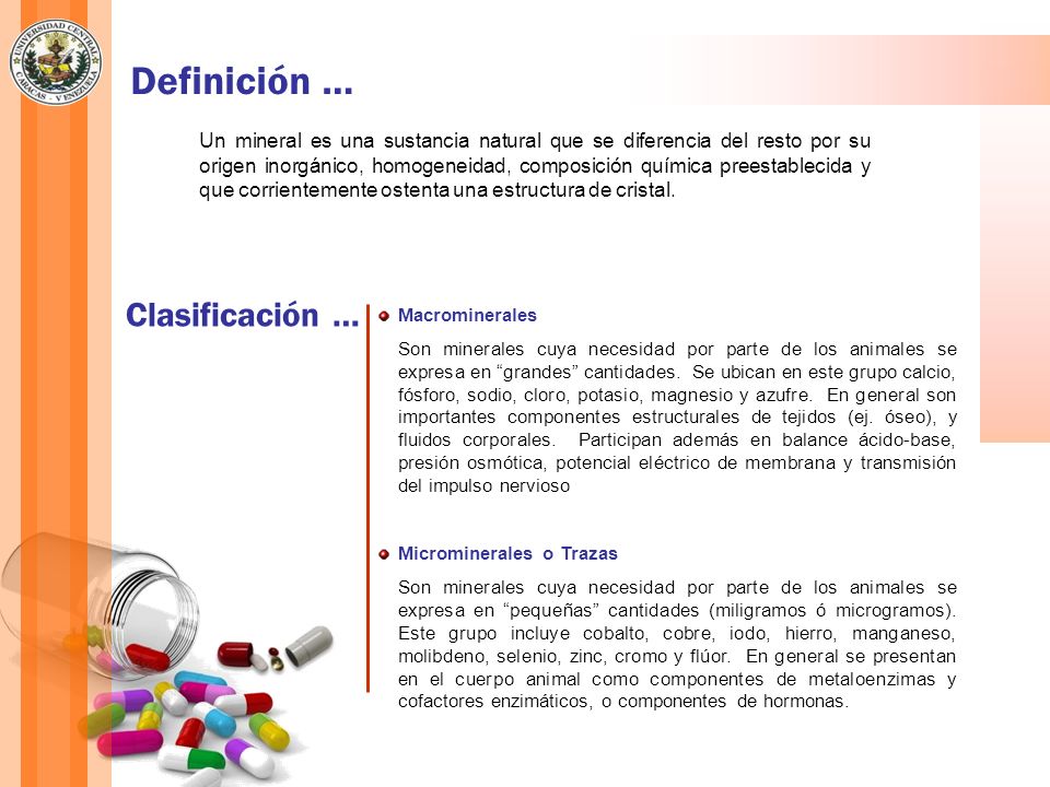 Definición … Clasificación …