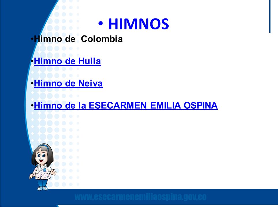 HIMNOS Himno de Colombia Himno de Huila Himno de Neiva