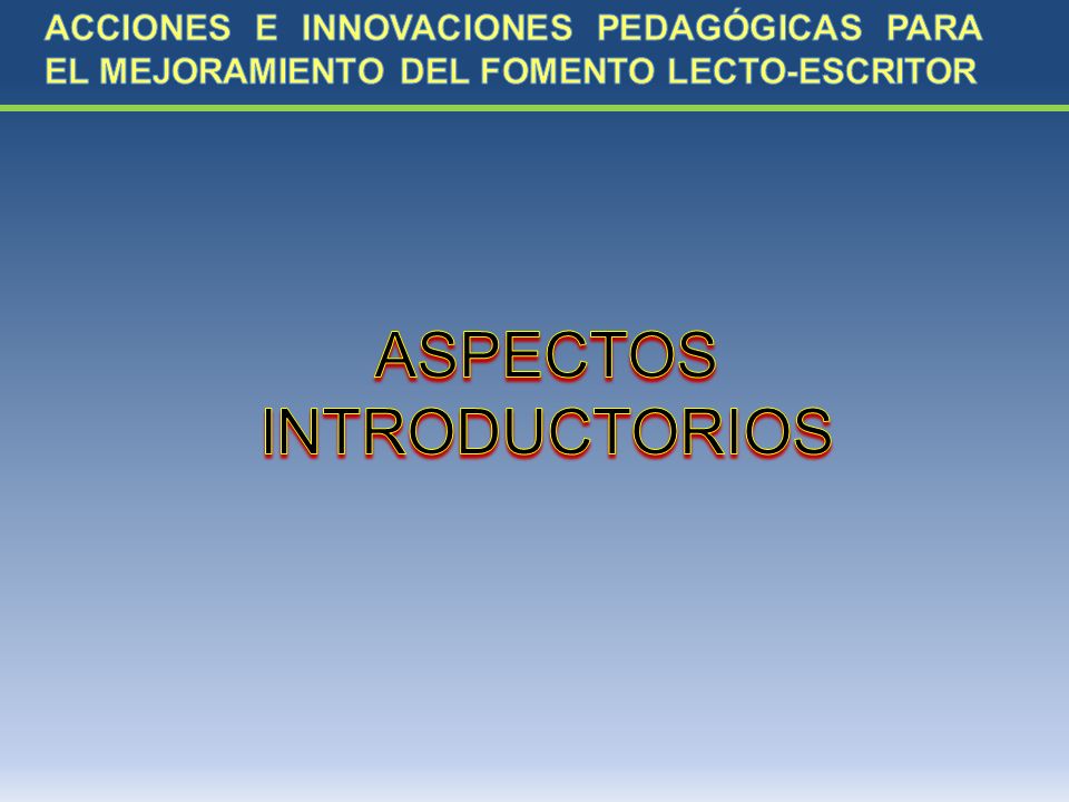 ASPECTOS INTRODUCTORIOS