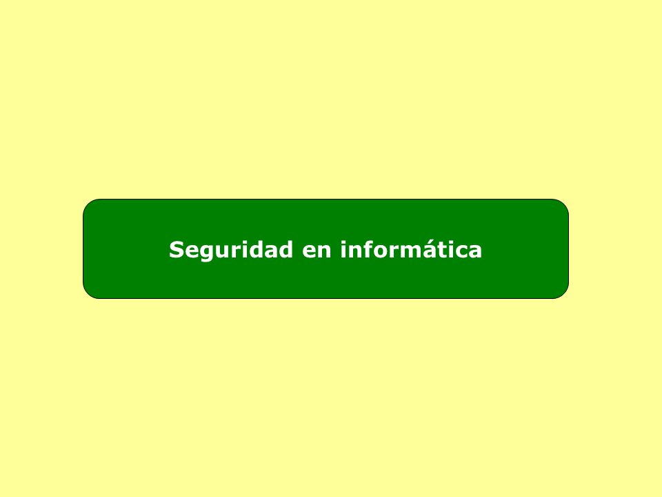 Seguridad en informática