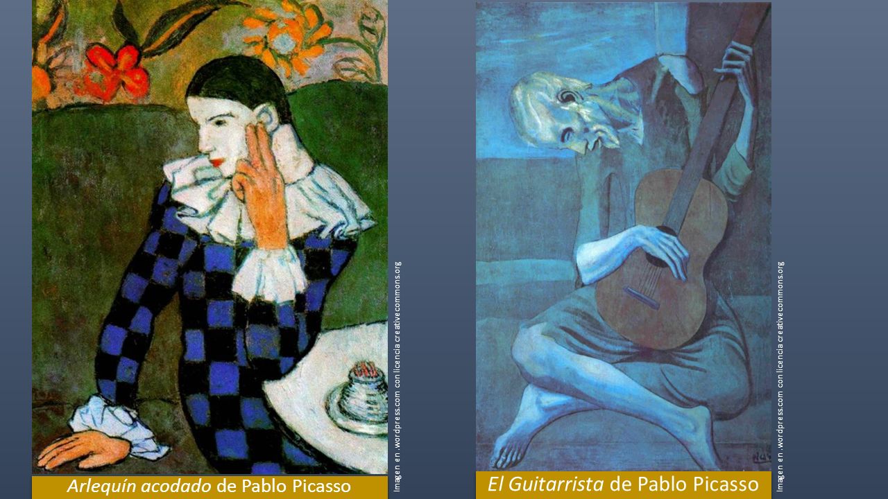 Arlequín acodado de Pablo Picasso