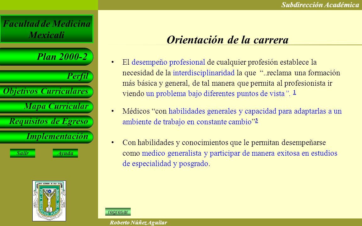 Orientación de la carrera