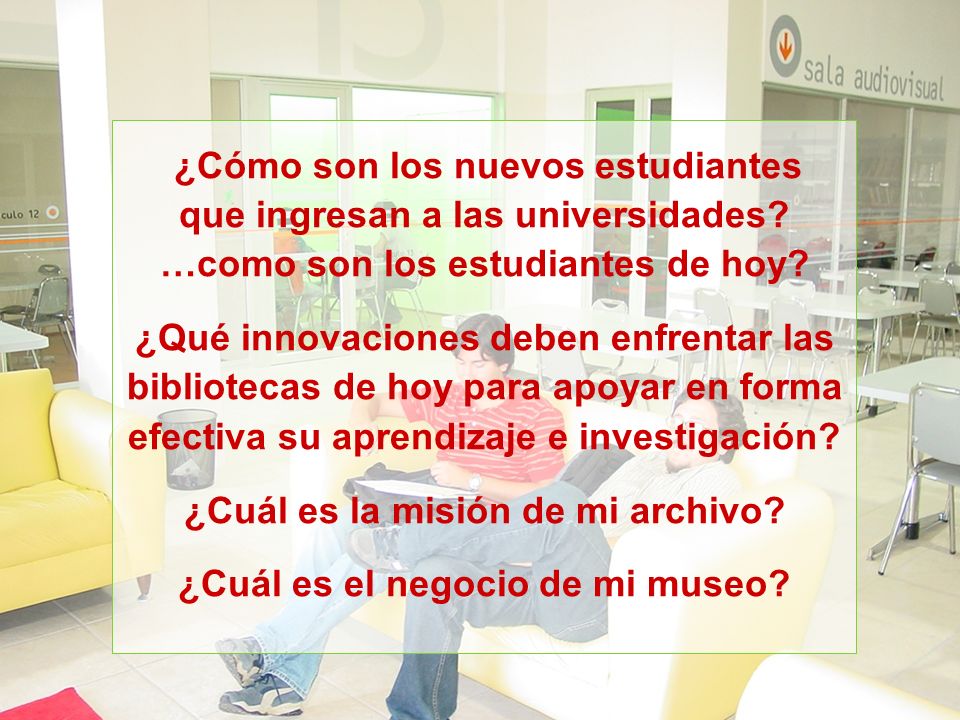 ¿Cómo son los nuevos estudiantes que ingresan a las universidades