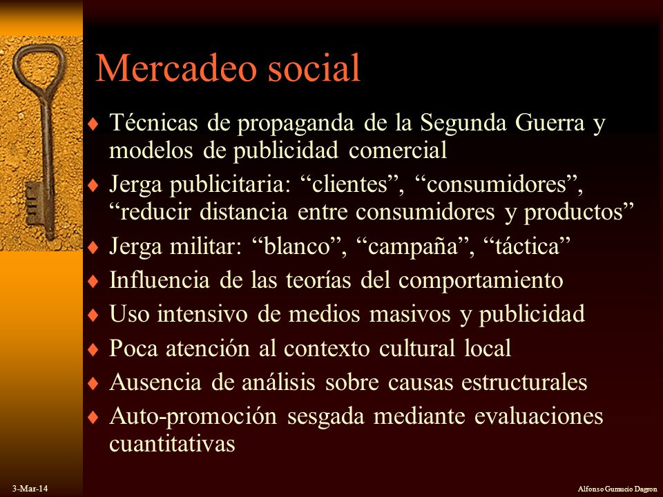Mercadeo social Técnicas de propaganda de la Segunda Guerra y modelos de publicidad comercial.