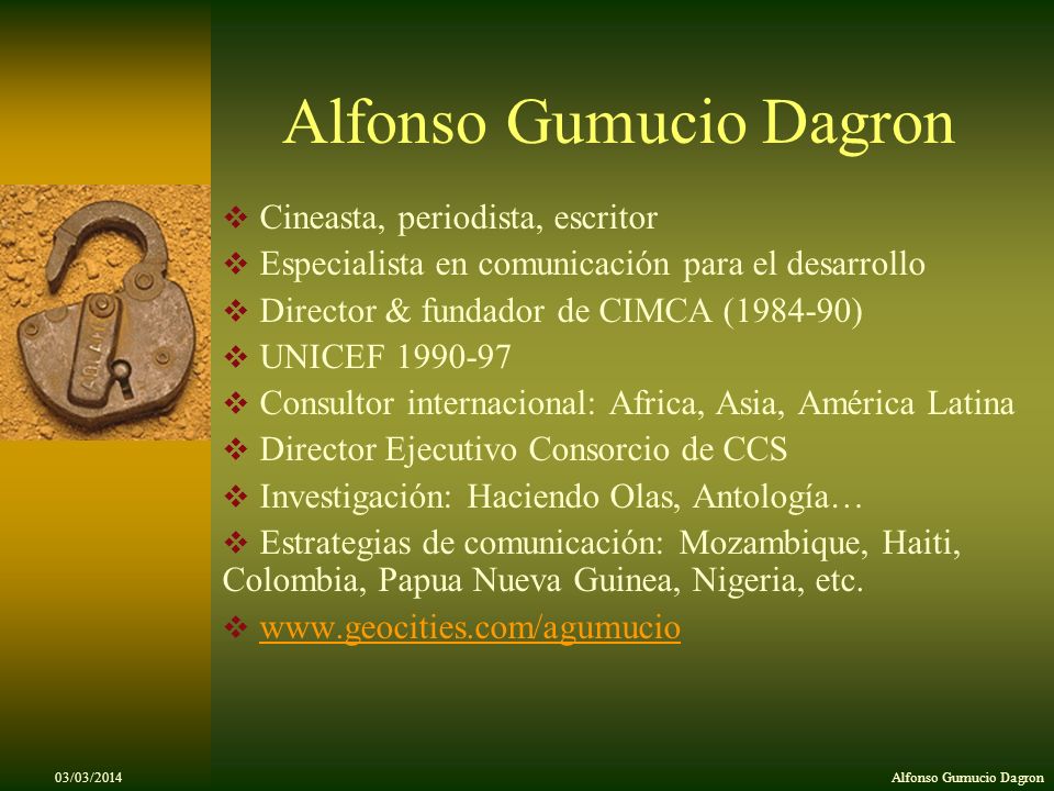 Alfonso Gumucio Dagron