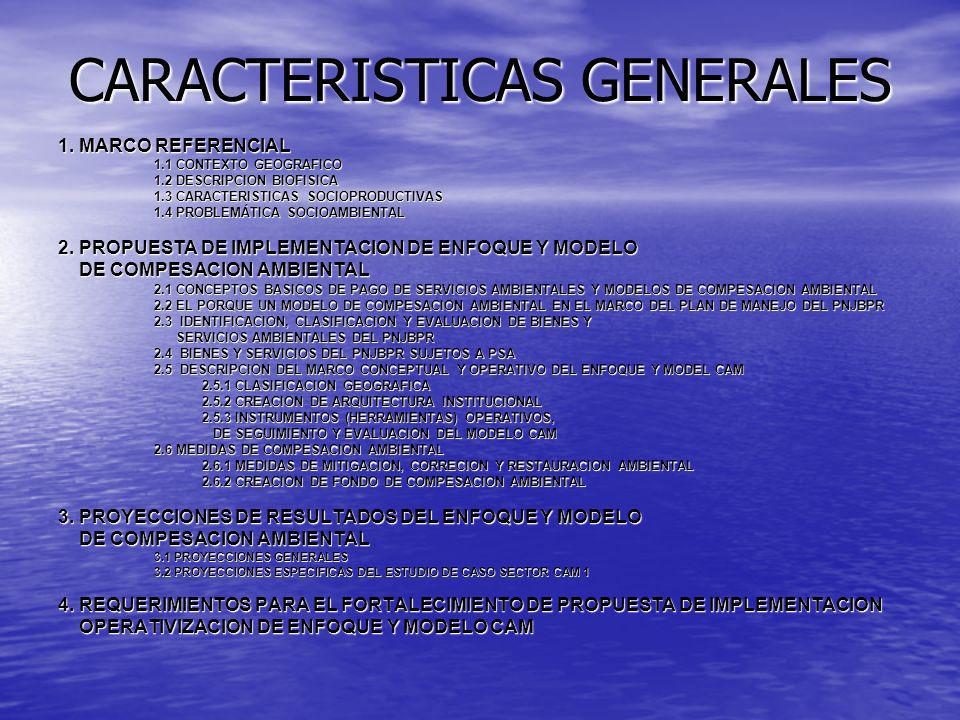 CARACTERISTICAS GENERALES