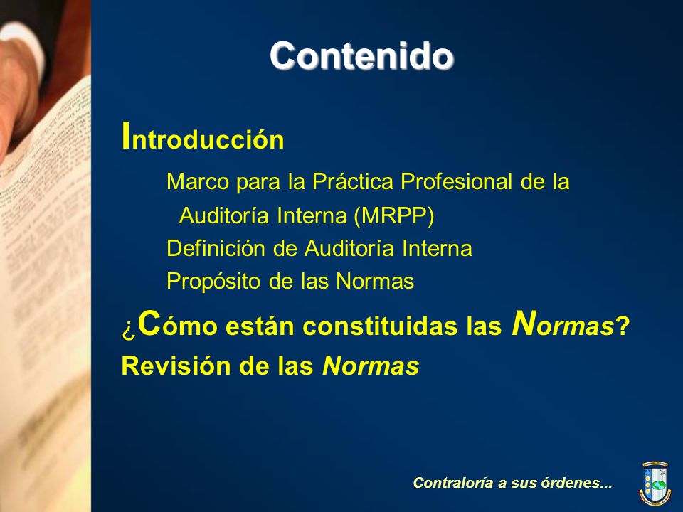 Contenido Introducción Marco para la Práctica Profesional de la