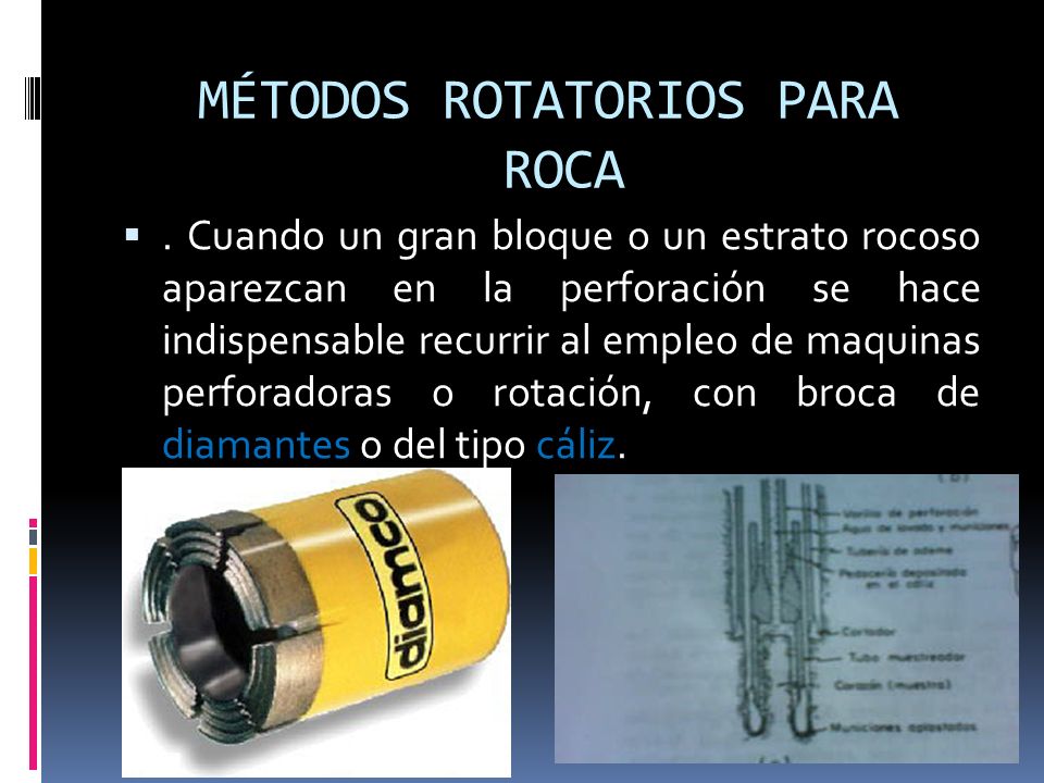 MÉTODOS ROTATORIOS PARA ROCA