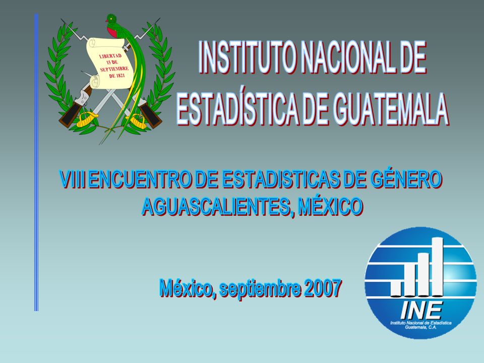 INSTITUTO NACIONAL DE ESTADÍSTICA DE GUATEMALA